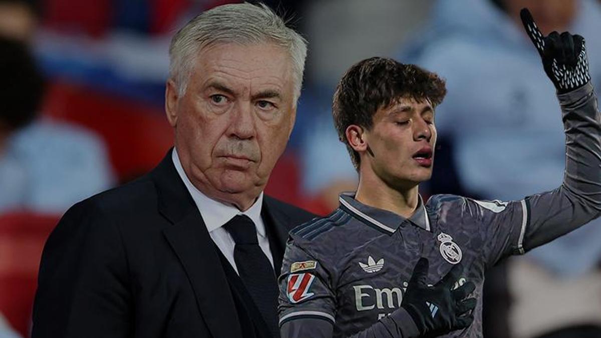 el clasicoya saatler kala arda gulere buyuk sok real madrid teknik direktoru carlo ancelotti KPGutq2G