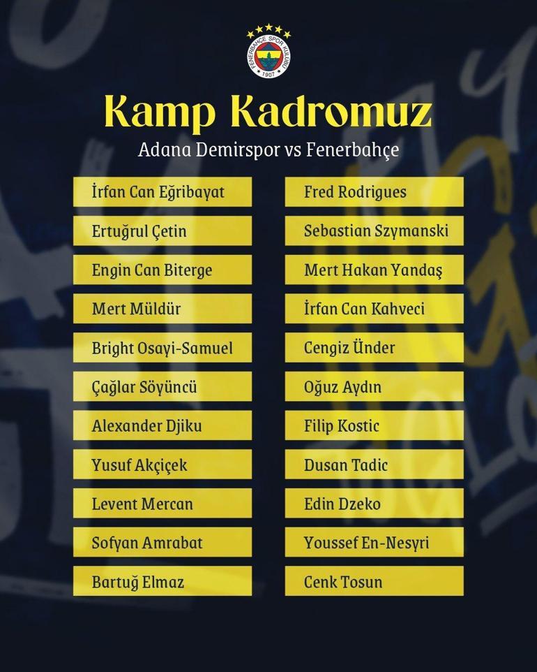 fenerbahcenin adana demirspor maci kadrosu aciklandi 6 eksik 0 gkSgnrLC