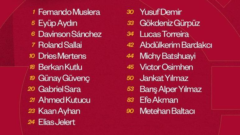 son dakika galatasarayda dort eksik transfer gorusmeleri nedeniyle kadroya alinmadi 0 gvbv8u26