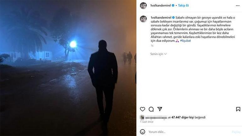 volkan demirelden duygusal 6 subat paylasimi sabah olmayan bir gece 0