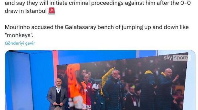 CANLI | Fenerbahçe'den derbi sonrası Jose Mourinho açıklaması! Galatasaray 'ırkçılık söylemi' iddiasıyla suç duyurusu açılacağını duyurmuştu... 7 canli fenerbahceden derbi sonrasi jose mourinho aciklamasi galatasaray irkcilik soylemi iddiasiyla suc duyurusu SGSFEWFl