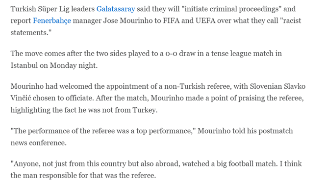 CANLI | Tüm dünya Jose Mourinho'nun 'maymun' benzetmesini konuşuyor: Galatasaray'dan 'ırkçı söylem' nedeniyle suç duyurusu! Derbinin ardından kaos... 1 canli tum dunya jose mourinhonun maymun benzetmesini konusuyor galatasaraydan irkci soylem nedeniyle suc KjhsFKTw