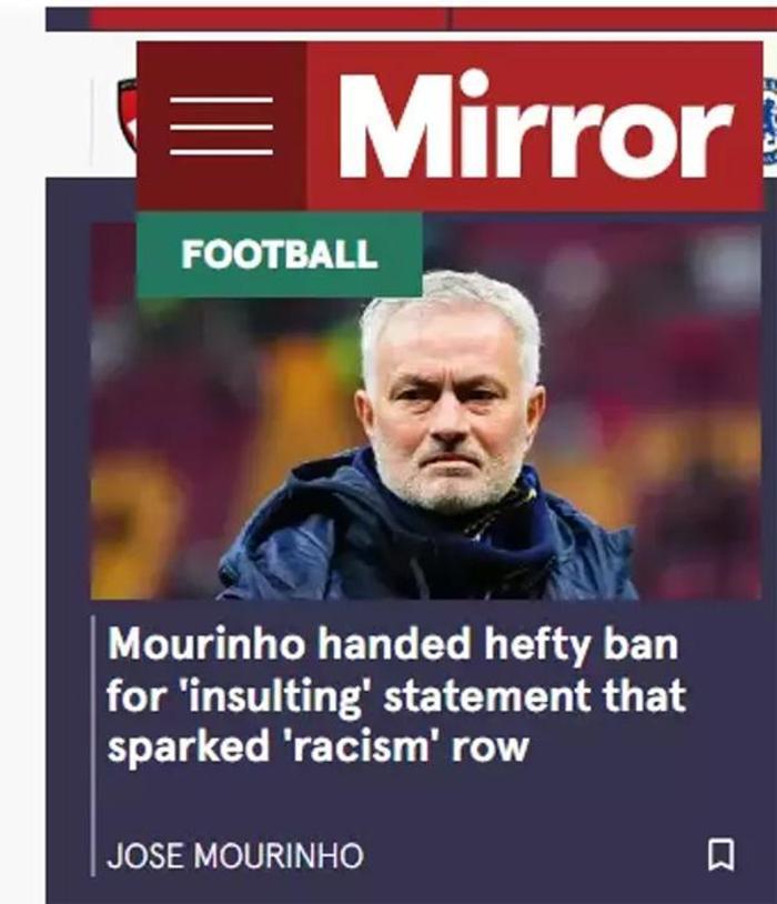 Jose Mourinho'ya ağır ceza! Dünya basınında yankı buldu: 'Bu iş burada bitecek gibi gözükmüyor...' 5 jose mourinhoya agir ceza dunya basininda yanki buldu bu is burada bitecek gibi gozukmuyor vOp8IP2n