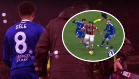 ne yaptin dele alli oyuna girdi 9 dakika sonra kirmizi kart gordu fabregas cildirdi wRGmY8PA