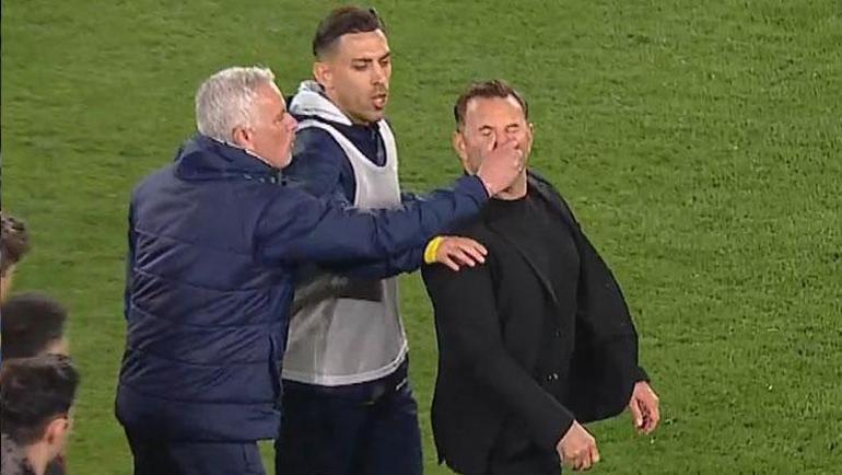 derbide olay jose mourinho okan buruku yere dusurdu 0 anYI5baX